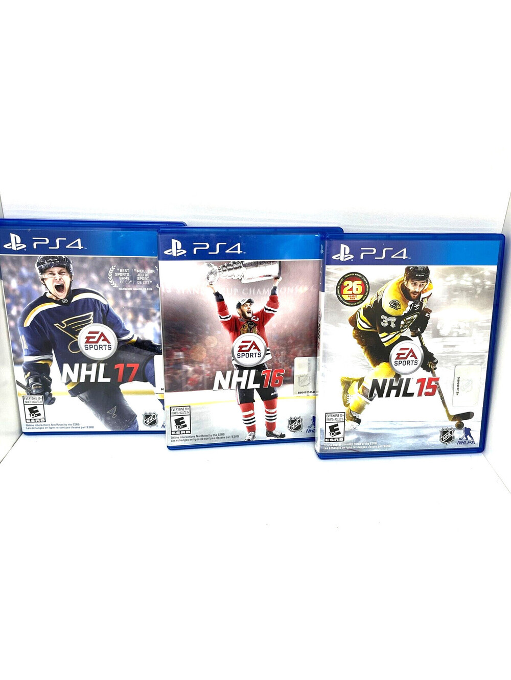 NHL 15 16 17 - PS4 - Playstation 4 - Comes with Cases and Original Inserts